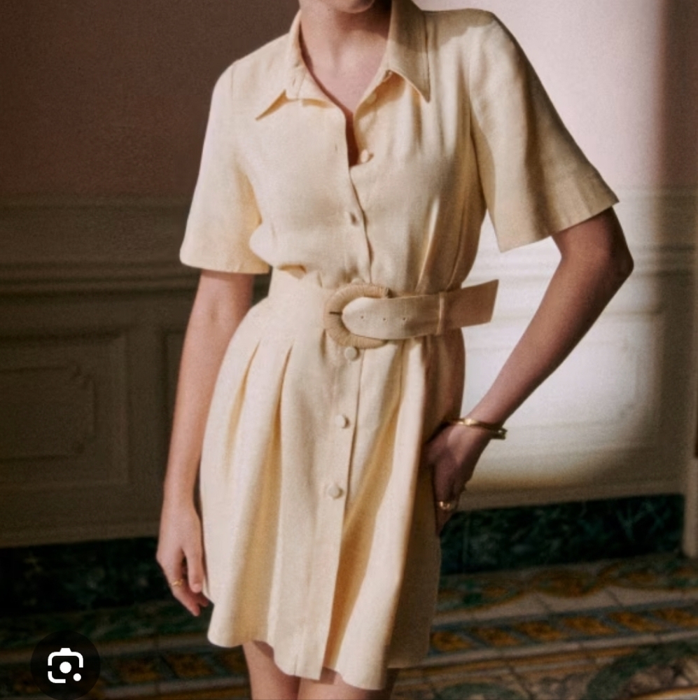 Sézane Editions Gemma Belted Dress 34
